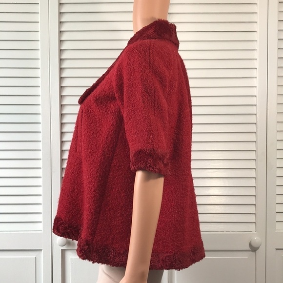SARAH LOUISE Red Vintage Short Sleeve Jacket Size Small - Picture 4 of 8